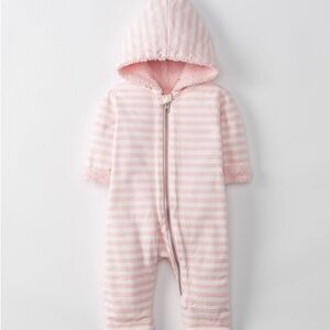 Hannah Andersson Pink Striped Kids One Piece